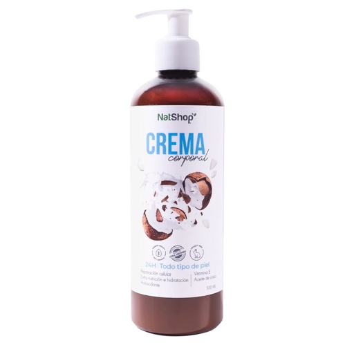 [7844738271210] Crema Corporal Coco Org 500ml (NatShop)
