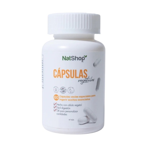 [78447382426] Capsulas Vacías Org 60pz (NatShop)