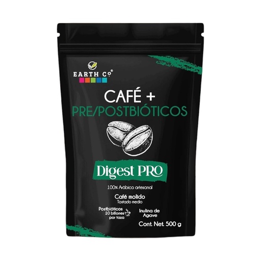[810009662037] Café + Pre/Postbiótico Orgánico 250gr (Earth Co) 