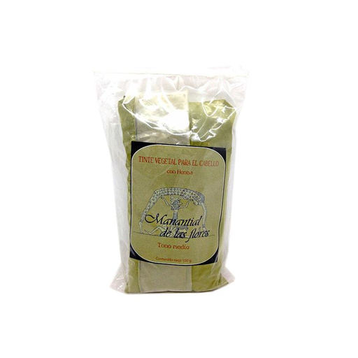 [7503020772429] Tinte vegetal de henna medio 100g (Manantial)