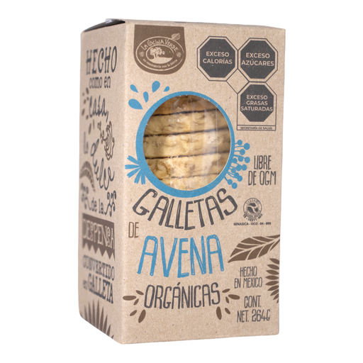 [723707896553] Galletas con avena 264 g org (La Cocina Verde)