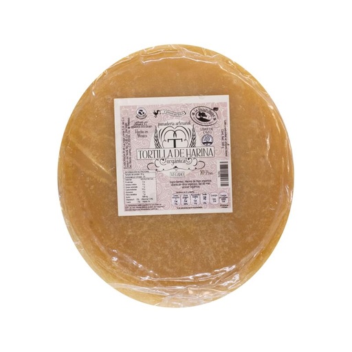 [0723707899271] Tortillas harina blanca org 450 g 10 pza  (La Cocina Verde)