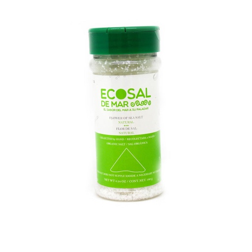 [7503011992072] Salero flor de sal 180 g (Ecosal)