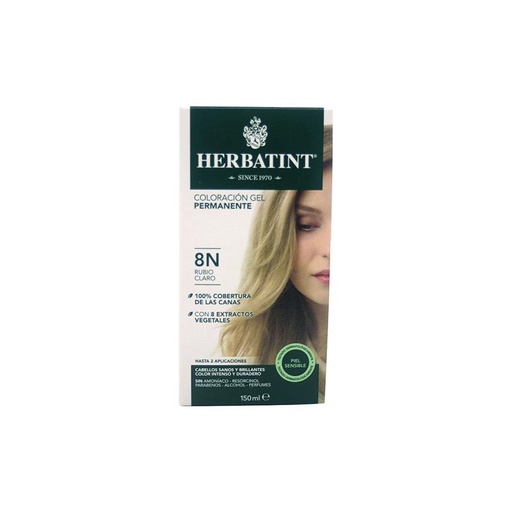 [8016744805889] Tinte herbal rubio claro 8n 135ml (Herbatint)