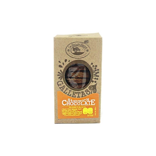 [723707896751] Galletas sandwich de chocolate 264 g org (La Cocina Verde)