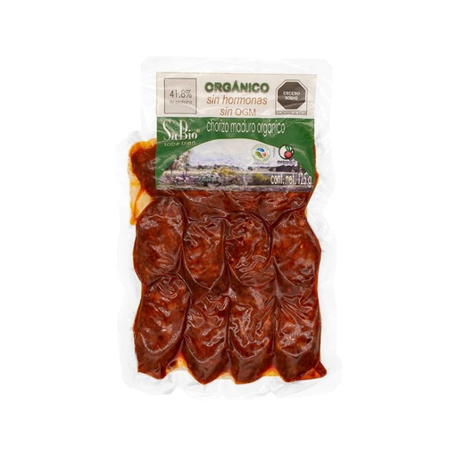 [7503017580051] Chorizo madurado organico 100g (Sabio)