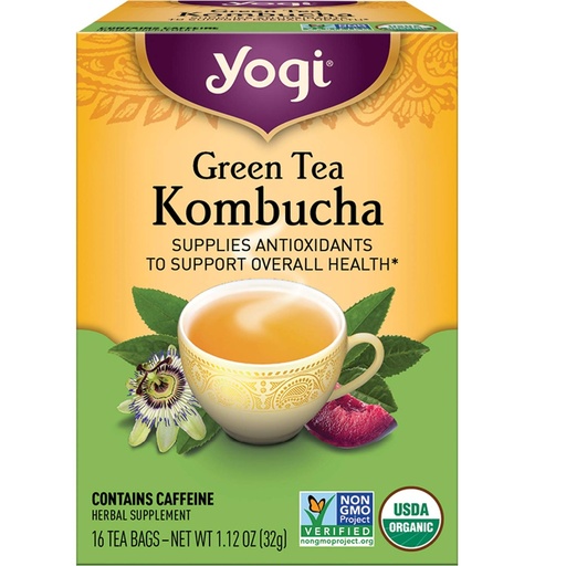 [076950450219] Green tea kombucha (Yogi)