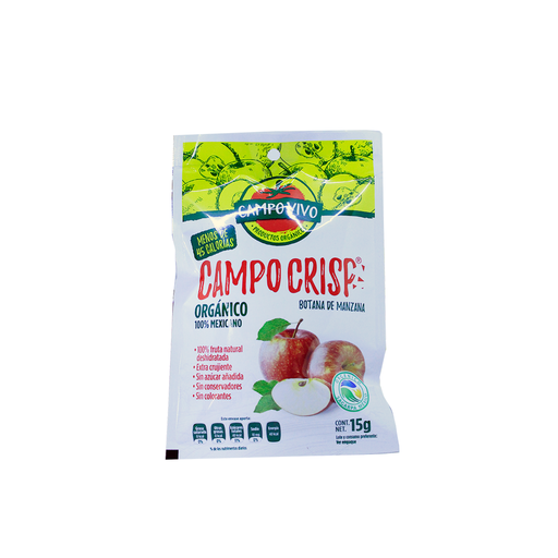 [7502236171781] Botana de manzana 15g (Campo Vivo)