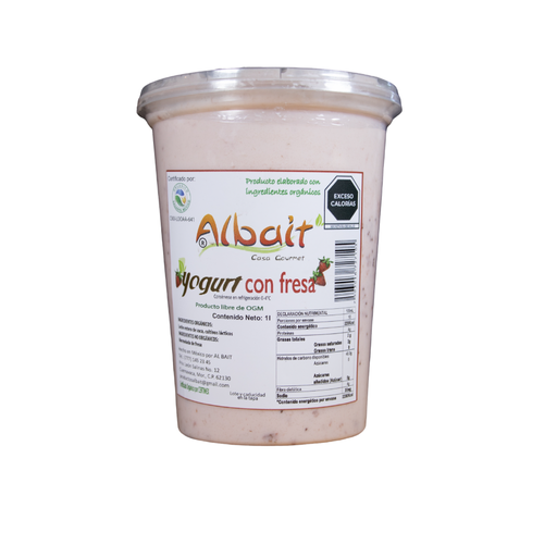 [7503016727105] Yogurt de fresa 1L (Albait)
