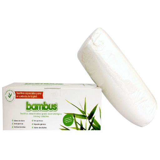 [7503018826073] Toallas secas multiusos 100 pzas (Bambus)