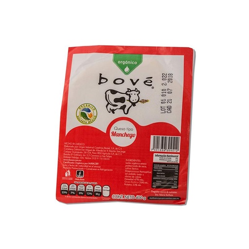 [7501639304512] Queso tipo manchego 400g (Bove)