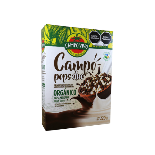 [7502236172221] Cereal campo pops duo 220g (Campo vivo)