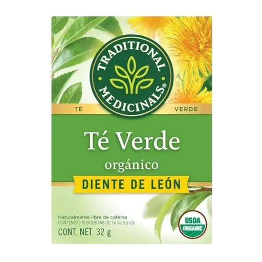 [032917005205] Te verde organico con diente de leon 32 g (Traditional medicinals)