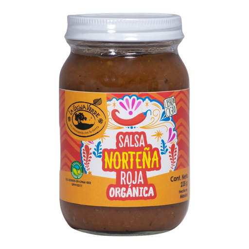 [0723707898403] Salsa norteña roja 235 g org (La Cocina Verde)