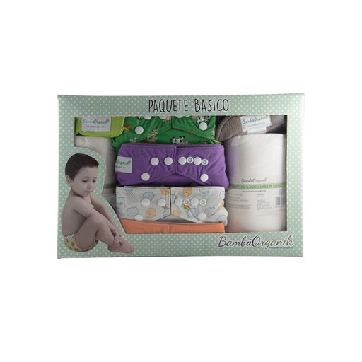[7500462609399] Paquete basico panal infantil (Bambu Organik)