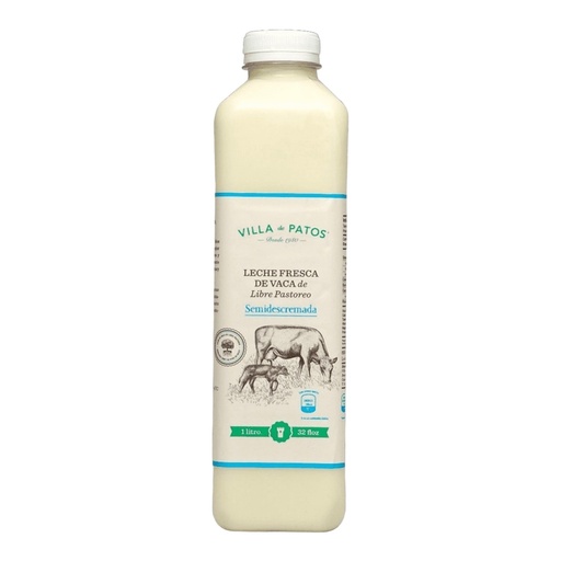 [7503008497184] Leche de vaca descremada 1l (Villa de Patos)
