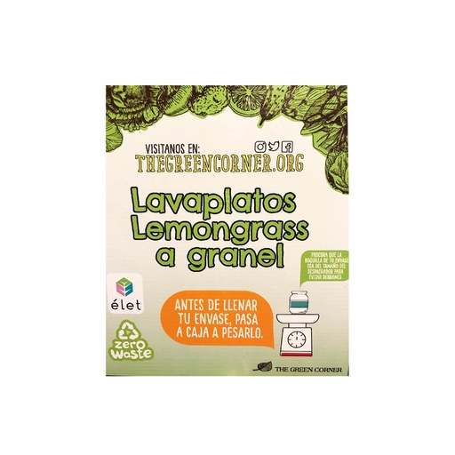 [697292] Elet lavaplatos liquido lemongrass a granel (Elet)