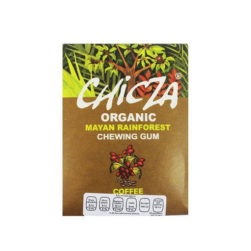 [7503011006236] Goma de mascar sabor cafe 30gr 12 pzas (Chicza)