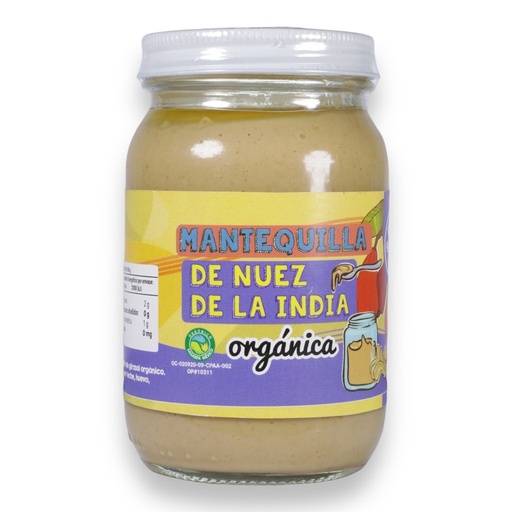 [0723707900038] Mantequilla de Nuez India Natural 235 g Orgánica La Cocina Verde