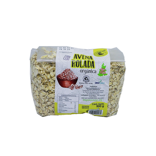 [0723707900472] Avena Rolada Orgánica Nacional 500g (La Cocina Verde)