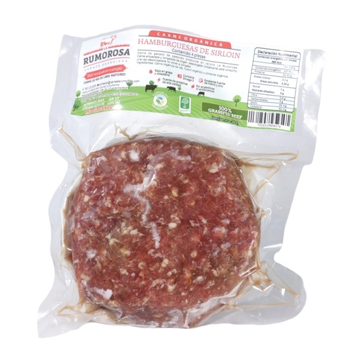 [7002219838274] Hamburguesas sirloin 4pzas 500gr org(La Rumorosa)