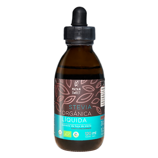 [7503018011127] Stevia orgánica liquida gotero 120ml (Mayan Sweet)