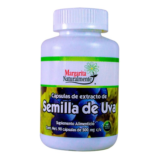 [7503003101338] Semilla de uva  90 cap (Margarita Naturalmente)