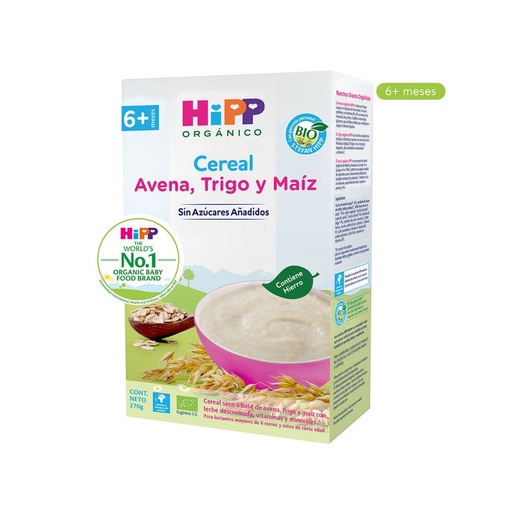 [4062300361638] Cereal de Avena Trigo y Maiz Organico 270g (HiPP)