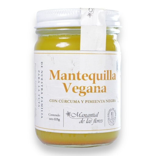 [7503027833536] Mantequilla vegana curcuma y pimienta negra 115g  (Manantial