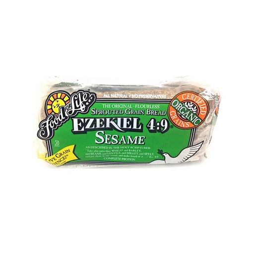 [073472001233] Pan cereales germinados ajonjolí 680gr (Ezekiel)