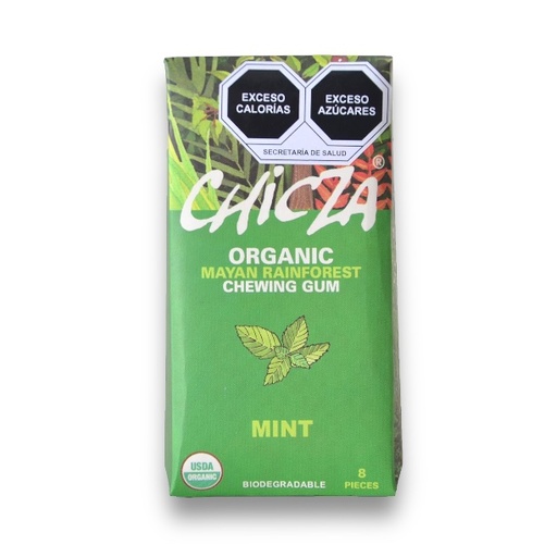 [7503011006007] Goma de mascar sabor menta 15gr Paq 8 pzas (Chicza)