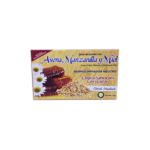 [7503011486588] Jabon avena manzanilla miel 125 GRS (GARCIA)