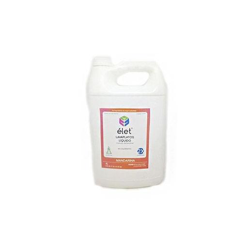 [7503022118157] ELET Lavaplatos Liquido Mandarina 2X 4L