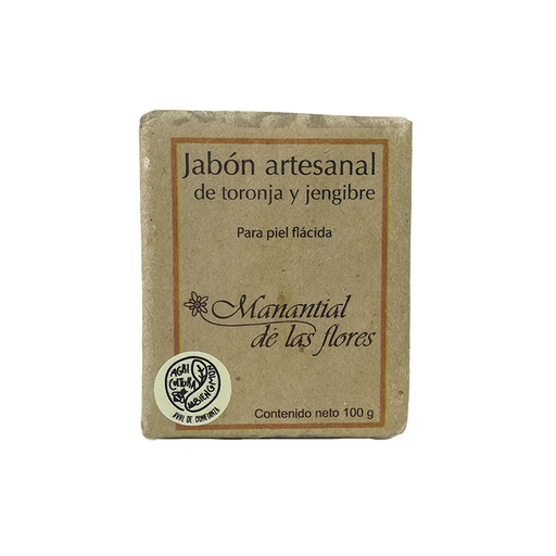 [7503022585522] Jabón de toronja jengibre barra de 90g (Manantial)
