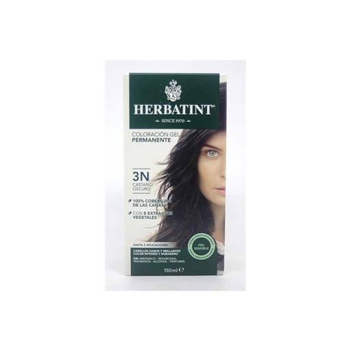 [8016744805834] Tinte herbal castaño oscuro 3n 135ml (Herbatint)