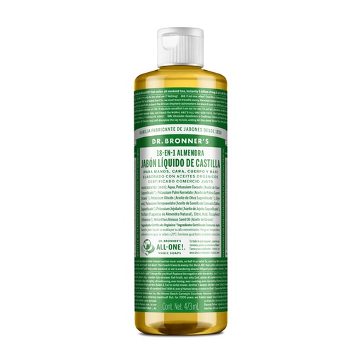 [018787505700] Jabon Liquido Almendra de Castilla 8Oz (Dr Bronners)