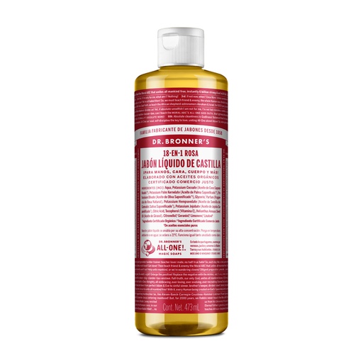 [018787505861] Jabon Liquido Rosas de Castilla 16Oz (Dr Bronners)