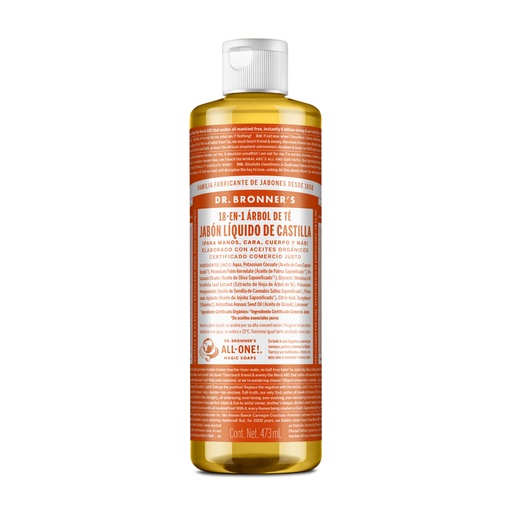 [018787505878] Jabon Liquido de Castilla Tea Tree 16 Oz (Dr Bronners)