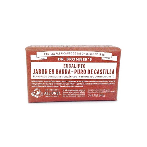 [018787506035] Jabon Eucalipto Barra de Castilla 140Grs (Dr Bronners)