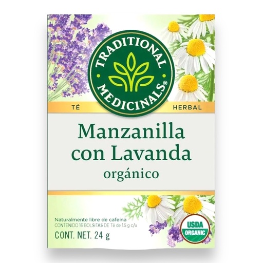 [032917002587] Te Manzanilla con Lavanda Org 24G (Traditional Medicinals)