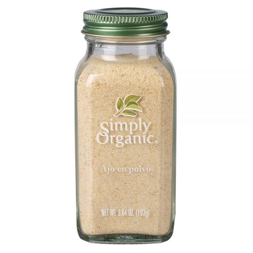 [089836185167] Ajo Orgánico en Polvo 103g (Simply Organic)