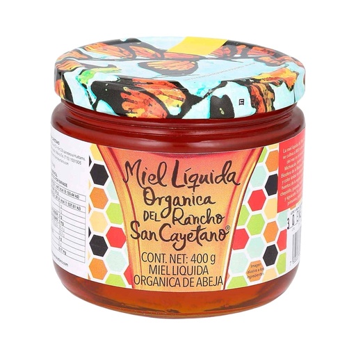 [7503007745101] Miel Líquida Orgánica 400 g San Cayetano