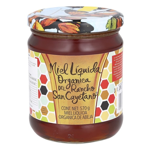 [7503007745170] Miel Líquida Orgánica 570 g San Cayetano