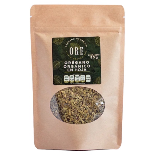 [7503008731189] Oregano Organico en Hoja 80g (ORE)