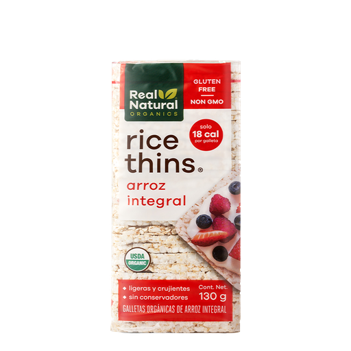 [7503024877007] Tortitas de Arroz Integral  130 G (Real Natural)
