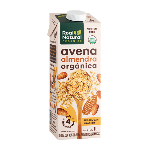 [7503024877243] Bebida de Avena con Almendra Org 1 L (Real Natural)