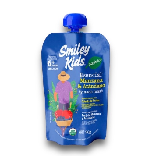[7804650970279] Pure Manzana+Arandano 90 G (Smiley Kids)