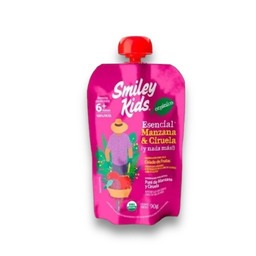 [7804650970286] Pure Manzana+Ciruela 90 G (Smiley Kids)