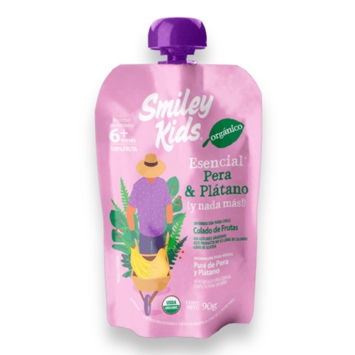 [7804650970293] Pure Pera+Platano 90 G (Smiley Kids)