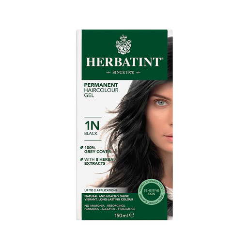 [8016744805810] Tinte herbal negro 1N 135ml (Herbatint)